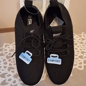 Sport, NWT, 7.5, Woman's Black Embellished Tennis Shoes